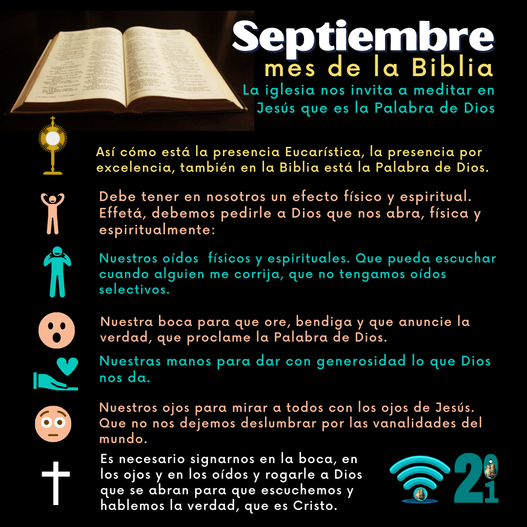 Septiembre mes de la Biblia