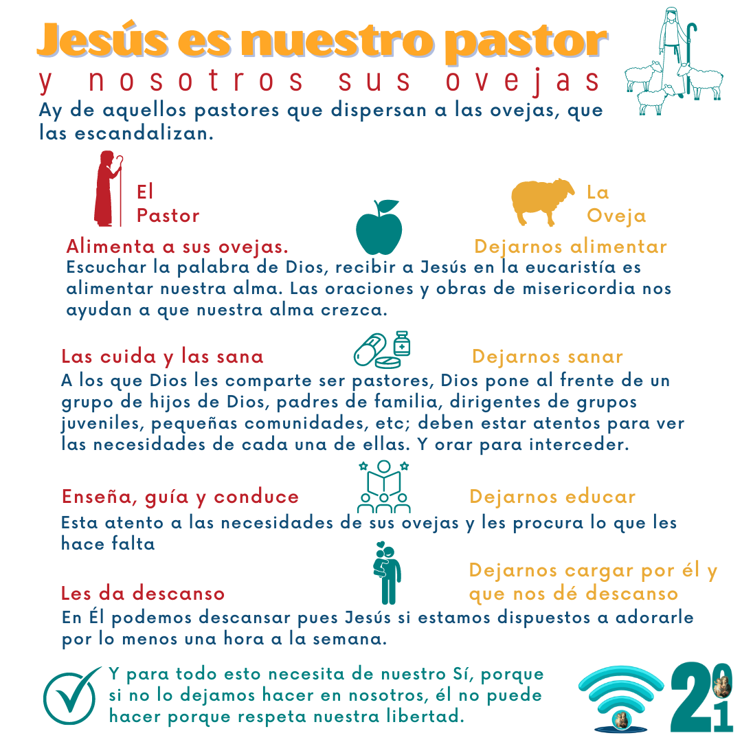 Jesús es nuestro pastor y nosotros sus ovejas