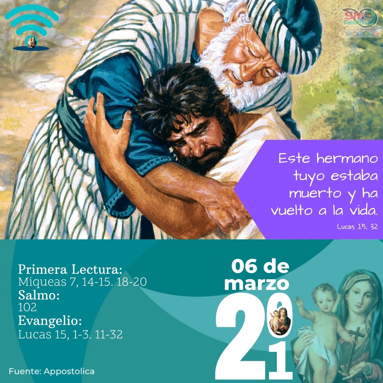 Lecturas del 06 de marzo de 2021