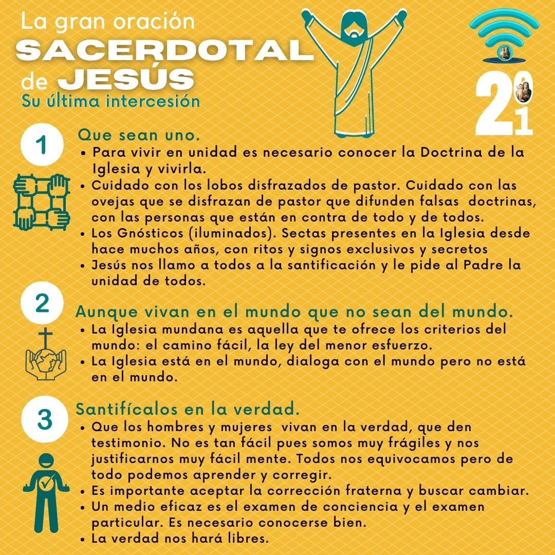 LA gran oración sacerdotal de Jesús