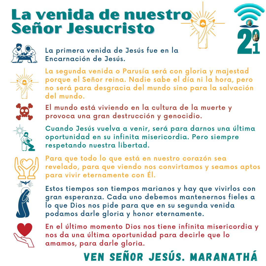 La venida de nuestro Señor Jesucristo