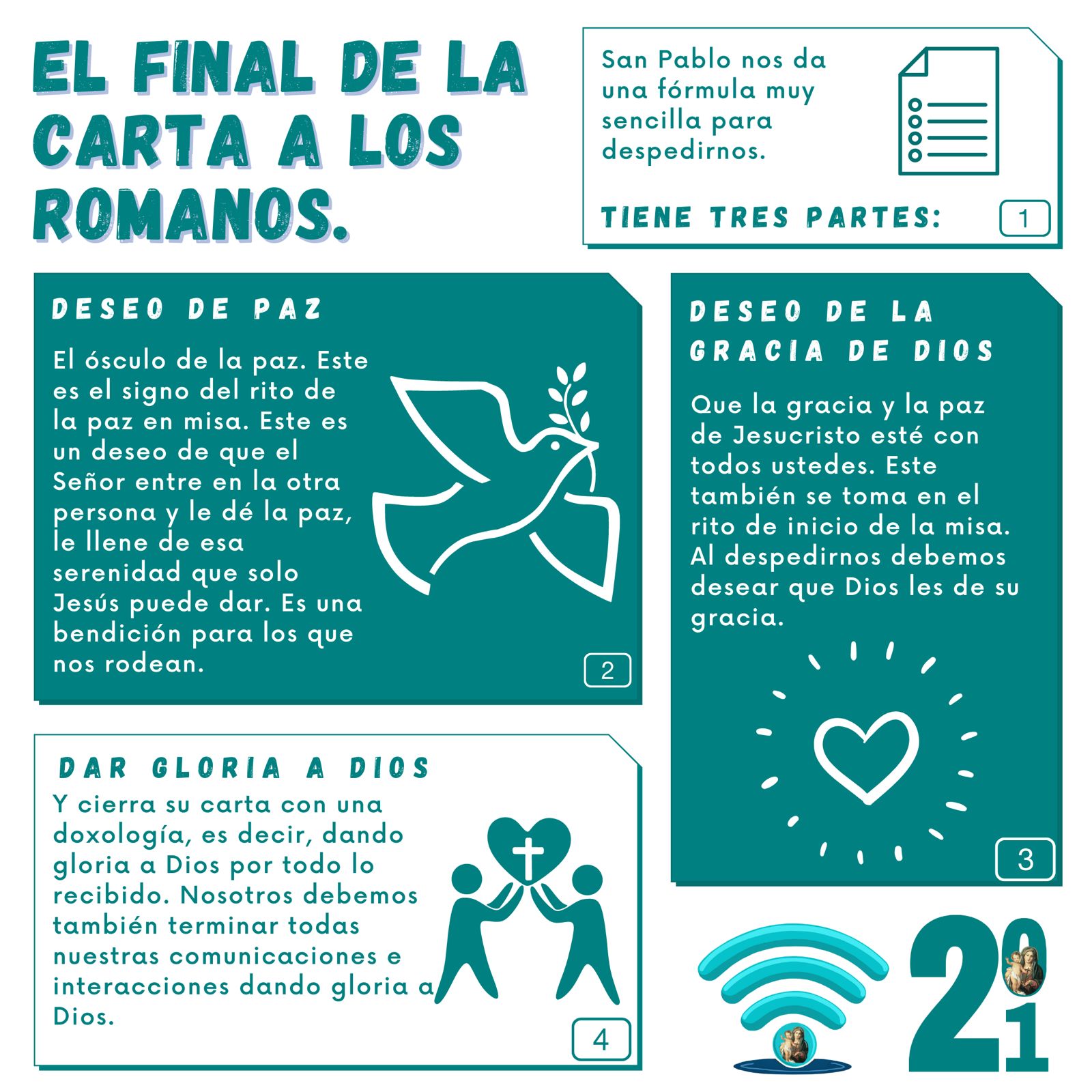 El final de la carta a los romanos.