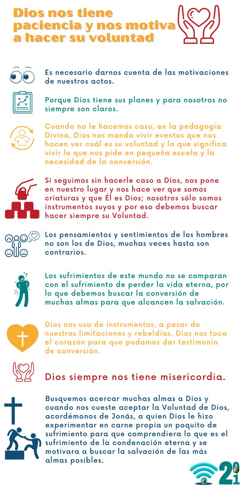 Dios nos tiene paciencia y nos motiva a hacer su voluntad